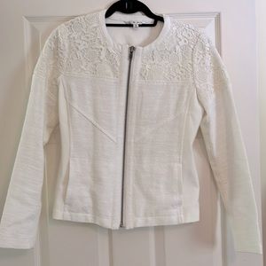 CAbi cream colored cotton jacket